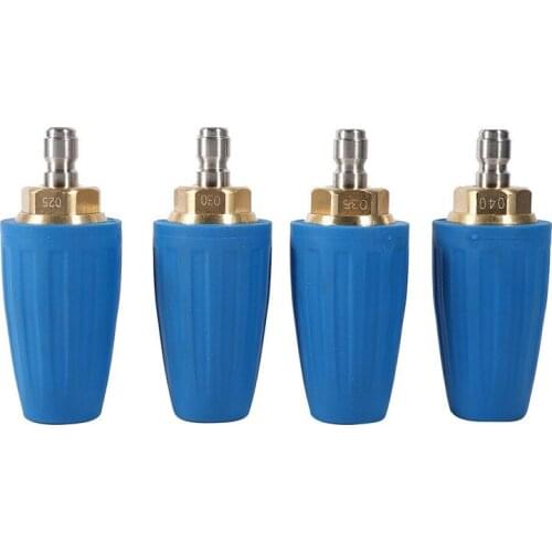 1/4inch Quick Connect High-Pressure Washer Cleaner Spray Turbo Rotation Nozzle Tip For High Pressur Outlet Fitting Rotary Tools