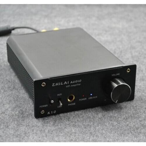 2 * 70W TPA6120A2 K10 desktop digital amplifier 2-channel amp one machine USB Sound 24bit / 96kHz