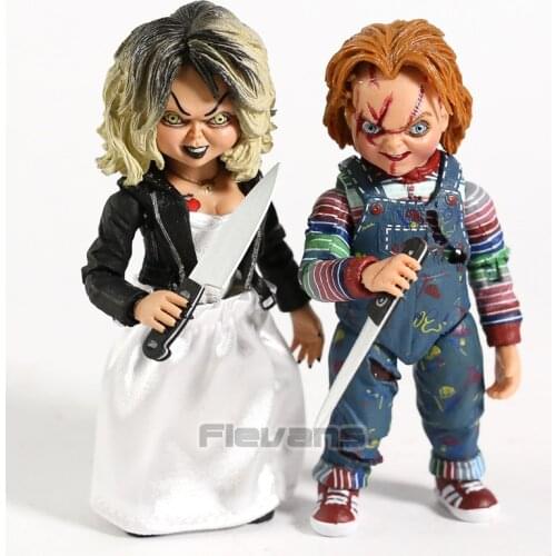 NECA Bride Of Chucky Ultimate Chucky Tiffany Gets Lucky PVC Action Figure Toy Horror Halloween Gift