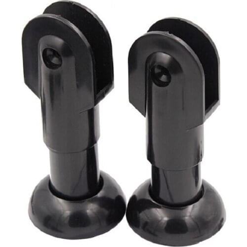 Toilet partition board nylon plastic bracket black clapboard leg X4
