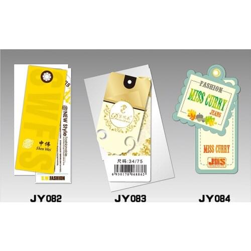 New style all kinds of hang tag/reasonable price/cloth tags/fabric clothing tags/clothing tags personalized JYSJ346