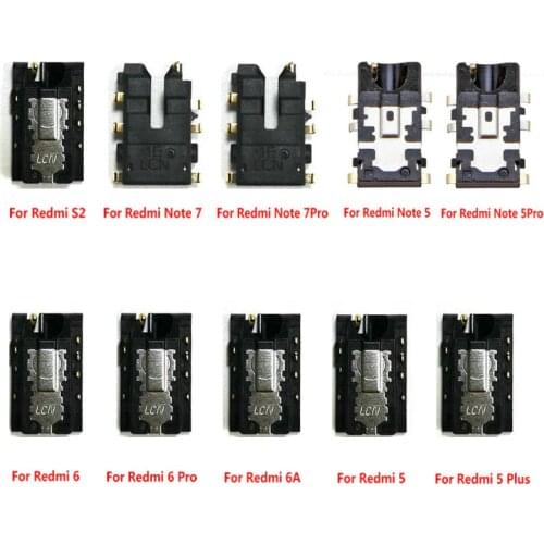Ear Earphone Port Connector Headphone Jack Audio Flex Repair Parts For XiaoMi Redmi S2 Note 7 6 6A 5 Pro Plus