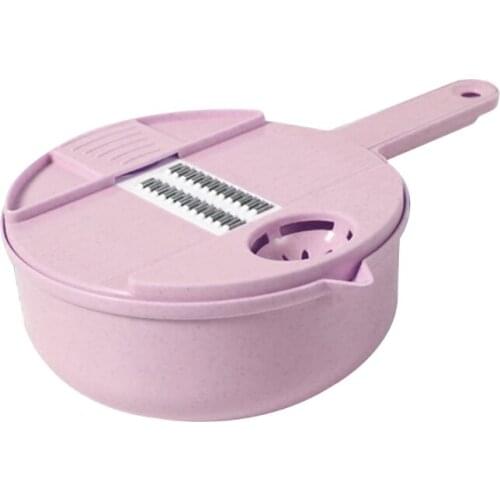 69HC Bowl Type Manual Slicer Vegetable Cutter Multi-Functional Round Manually Vegetable Cutter Practical Hand Operations