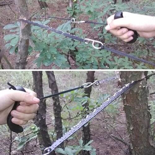 19'' Camping Chain Saw Forest Survive Cut Cutter tree branch Bushcraft Hunt Fretsaw Wood handsaw mountain Fish Tool Hike Outdoor