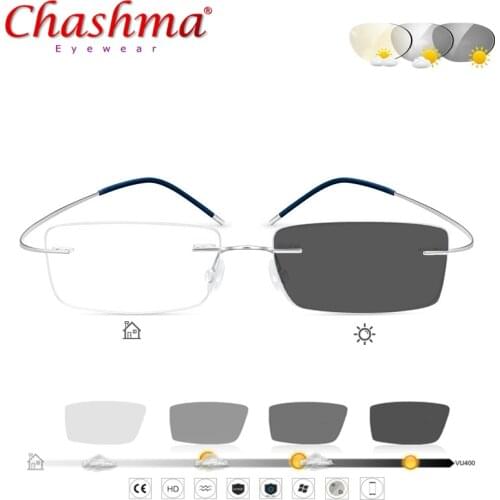 Transition Sunglasses Titanium Photochromic Reading Glasses Men Hyperopia Presbyopia with diopters Outdoor Presbyopia Glasses