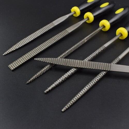 6pcs/sets 14cm Steel Mini Assorted Woodworking File Needle Rasp Hardwood Mini DIY Files Hobby Hand Tools For Carved Grinding