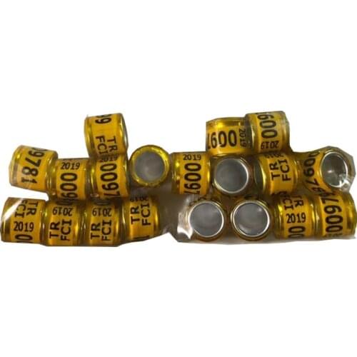TR FCI 2019 pigeon training supplies aluminium rings for pigeons leg rings identify dove bands 8mm