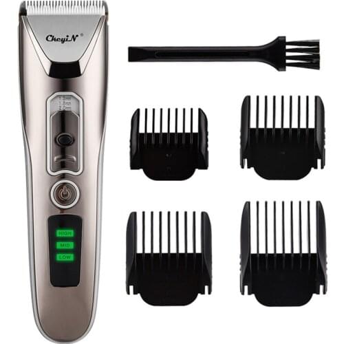 Titanium Alloy Ceramic Blade Hair Trimmer Professional Electric Hair Clipper Quick Charge Barber Lithium Battery Razor Low Noise