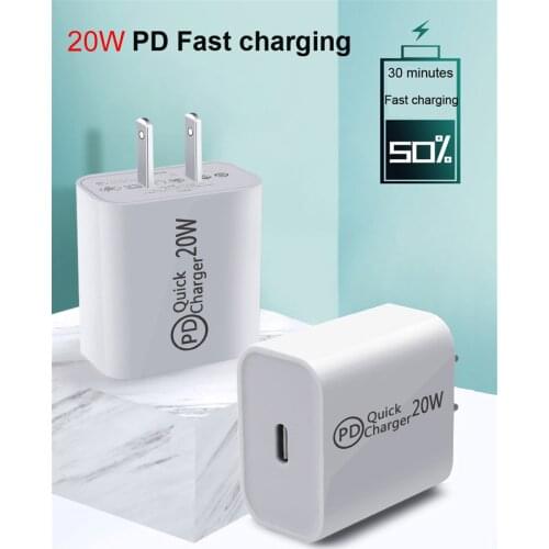 20W USB C Charger Quick Charge QC 3.0 PD 3.0 PD USB-C Type C USB cable Fast USB Charger For Macbook Pro for iPhone HUAWEI