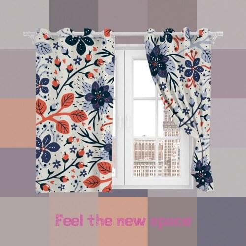 Perforated Hook 3D Blackout Curtains Modern Artistic Dark Custom Full Blackout Sunscreen Windows Bedroom Living Room Decoration