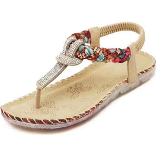 Dropshiping Women Sandals Bohemia Women Casual Shoes Sexy Beach Summer Girls Flip Flops Gladiator Fashion Cute Women Flats