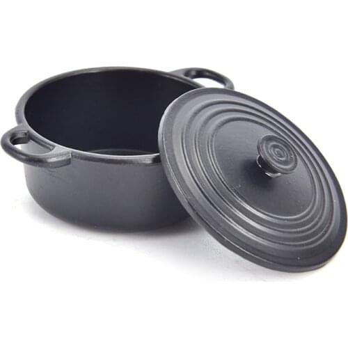 1:12 Dollhouse Miniature Kitchen Utensils Cooking Ware Mini Pot Boiler Pan Doll House Accessories Play Kitchen Toy