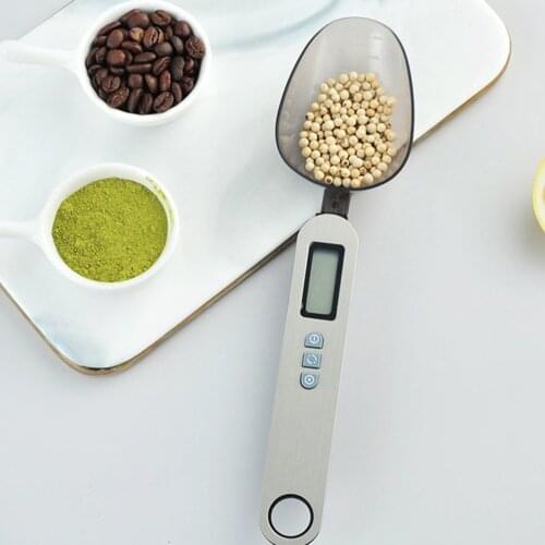1pc Measuring Spoon Food Scale Digital Multi-Function Digital Spoon Scale (Grey)