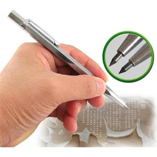 1Pc Tungsten Steel Tip Scriber Marking Etching Pen Marking Tools for Ceramics Glass Silicon Quartz Shell Metal Tool