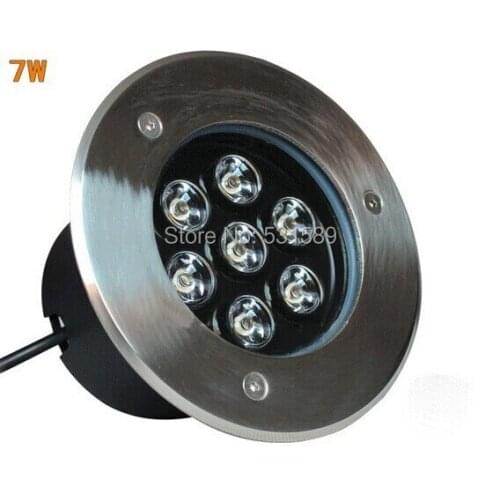 10PCS 7W LED underground lamps Buried light outdoor light ground floor recessed lamp 110V,220Vground buried light