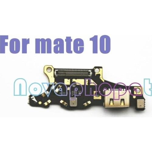 Novaphopat 10pcs/lot For Huawei Mate 10 Charger Port USB Dock Charging Port Data Transfer Connect Connector Mic Flex Cable