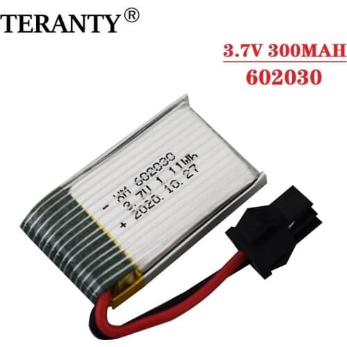 3.7V 300mah rechargeable battery 602030 for 9610E 9604E Remote Control Car High Speed RC Racing Child Toy Mini Car Spare Parts