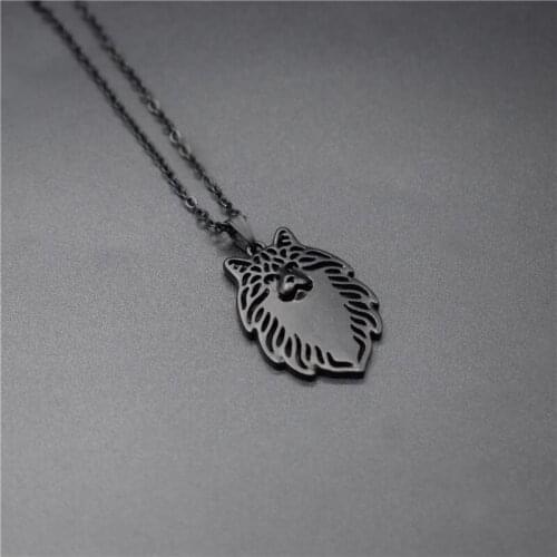 4 Colors New Norwegian Forest Cat Charm Necklace Trendy Metal Cat Jewellery Norwegian Forest Cat Pendant Necklace Women Jewelery