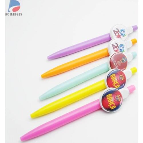 500sets of 1" 25mm Ballpen Button Material blank pen without the football pictures