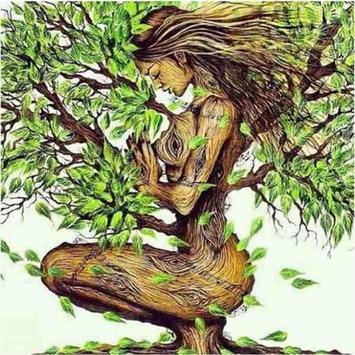 Diamond Painting Cross Stitch Landscape 5D Full Square Kits Rhinestones Diamond Embroidery Tree MotherS Day Gift