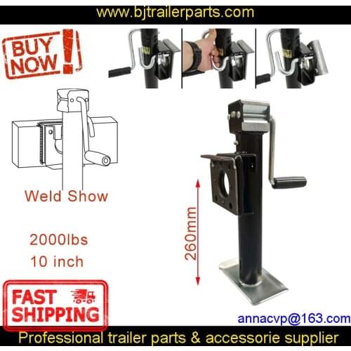 CVP trailer jack mount swivel jack camper jockey wheel RV stablizer caravan accessories parts side wind 2000lbs 10inch