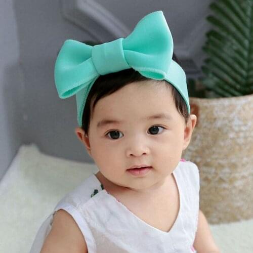 Kids Girls Adjustable Headbands Babe Turban Children Bowknot Rabbit Ear Hairband Hair Accessories Baby head wrap Drop Ship HB181