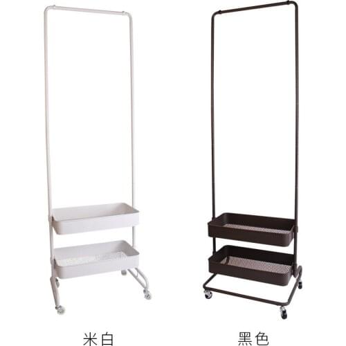 Double-layer Hanger Bedroom Coat Rack Simple Household Floor-to-ceiling Combination Carbon Steel Home Multi-layer Clothes
