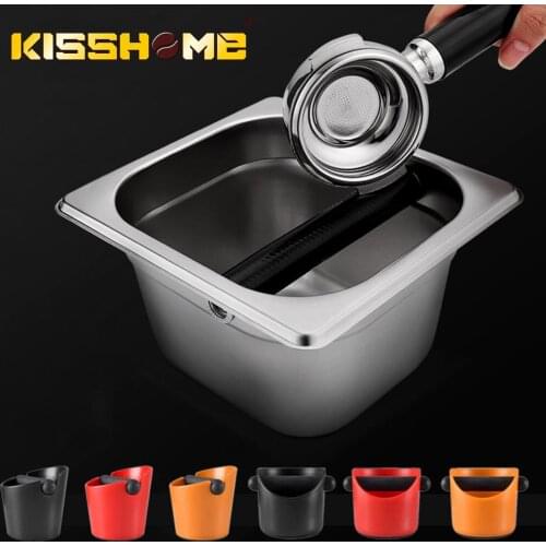Coffee Powder Residue Box Detachable Tamper Knock Box ABS Deep Bent Design Coffee Slag Manual Grinder Household/Bar Accessories