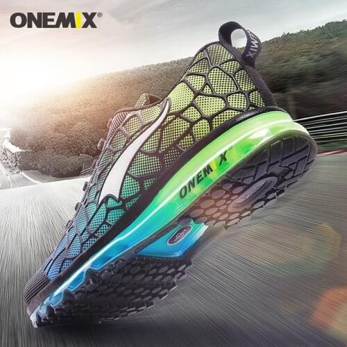 ONEMIX Mens Air Cushion Running Shoes Walking Outdoor Road Fitness Workout Sport Shoes No-Slip Jogging Breathable Sneakers
