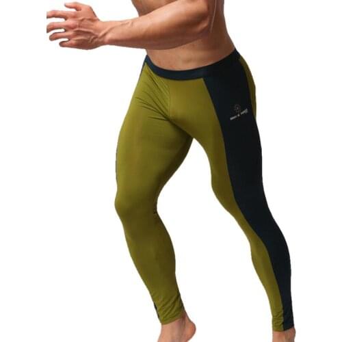 BRAVE PERSON Men Underwear Elastic Tights Shapers Pants Men Fitness Bodysuit Mens Leggings Pant Full Length Sweatpants