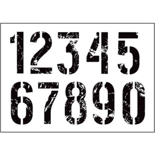 Number stamp Clear Stamp for Scrapbooking Transparent Silicone Rubber DIY Photo Album Decor F173