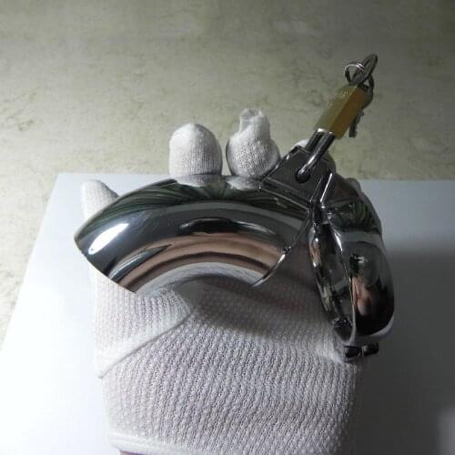 NEW Expose Glans BDSM Steel Male Chastity Device Cock Cage Chastity Belt Penis Ring Virginity Lock Adult Game Cock Ring Adult 18