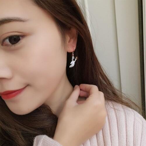 Cute Trendy Fly Spaceman Earrings for Women Girls Dangle Earrings Womens Astronaut pendant Earrings Fashion Gifts