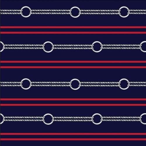 145cm*100cm Spandex swimsuit fabric for dress Parallel chain pattern custom printing thin shirt sewing fabric