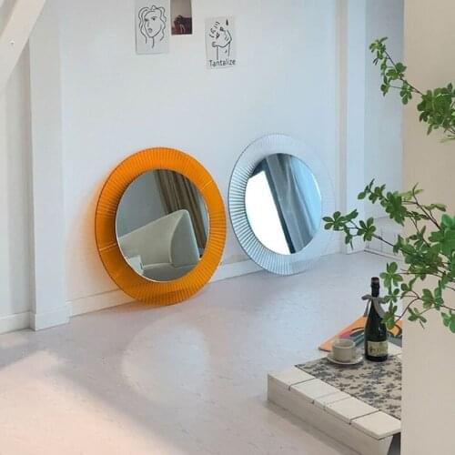 Bathroom Mirror Nordic INS Style зеркало настенное Simple Round Acrylic Wall Hanging Household Decorative Dressing Mirrors