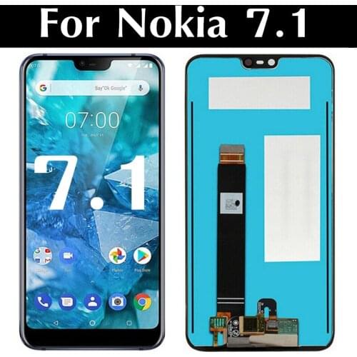 5.84" LCD For For Nokia 7.1 TA-1100/1097/1085/1095/1096 LCD Display Touch Screen Assembly Replacement