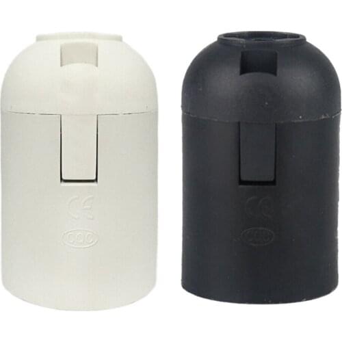 1PCS E27 Alastic Socket Light Bulb Lamp Light Holder New Arrival Small Screw Lamp Accessories 2 Colors Available