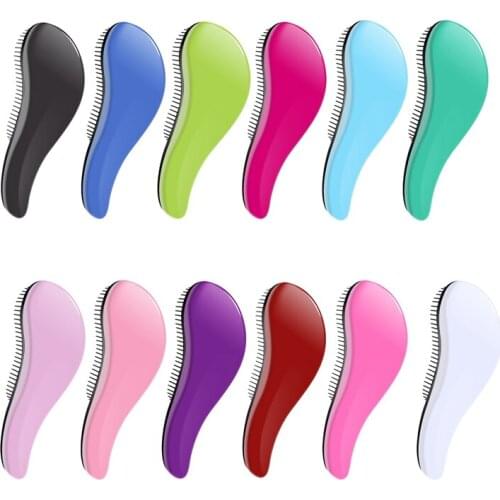 1 Pcs Hair Comb Detangling Hair Brush Women Hair Caring Massage Comb Anti-knot Barber Styling Comb Modeling Tools