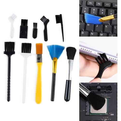 10 Pcs Portable Practical Anti-Static Dusting Brush Fine Laptop Cleaning PC Keyboard Cleaner
