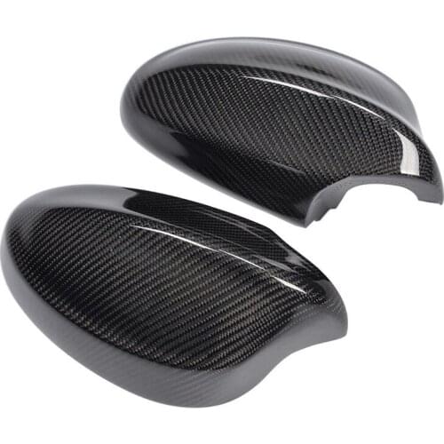 Car Replacement Carbon Fiber Side Mirror Covers Fit for BMW E90 3 Series 2005-2008 2pcs/set