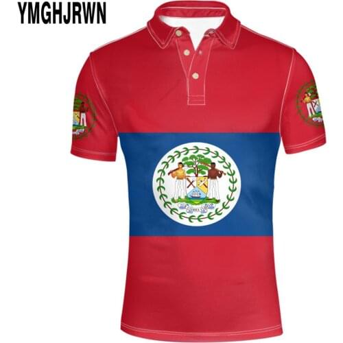 BELIZE youth free custom made name number print photo blz country Polo shirt bz belizean diy nation flag logo casual clothing