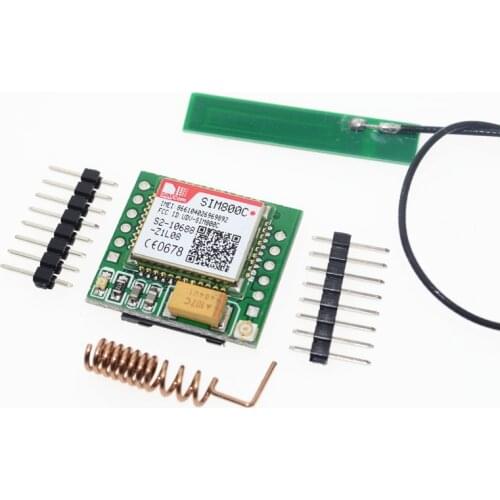 Free Shipping Smallest SIM800C GPRS GSM Module MicroSIM Card Core Board Quad-band TTL Serial Port (Compatible SIM800L SIM900A)