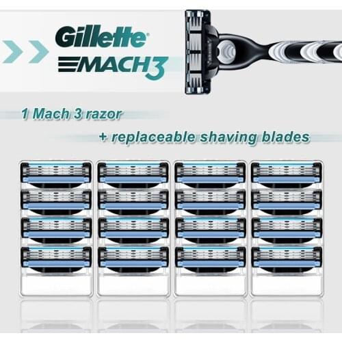 Shaving Machine Gillette Mach 3 Straight Razor Case Face Shaver For Men Shave Cassettes For Beard Shavette Tools With Blades