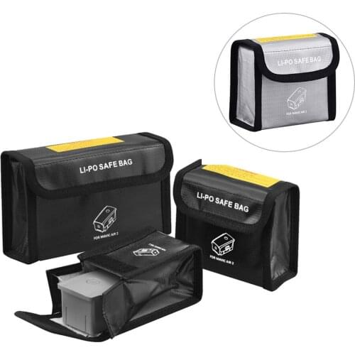 Battery Safe Case for DJI Mavic Air 2 Drone Explosion-proof Protective Bag Battery Storage Bag for mavic air 2 Accessories
