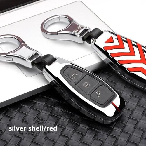 Zinc alloy Car Key Case Cover For Ford Focus 3 4 MK3 MK4 Mondeo Kuga Escape Ecosport New Fiesta ST 2018 2019 Protection Shell