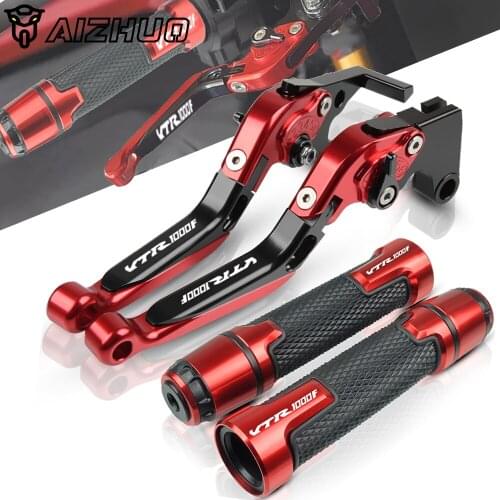 CNC Aluminum Motorcycle Brake Clutch Lever Handle Grips For Honda VTR1000F FIRESTORM VTR1000 VTR 1000 F 1998-2005 2004 2003 2002