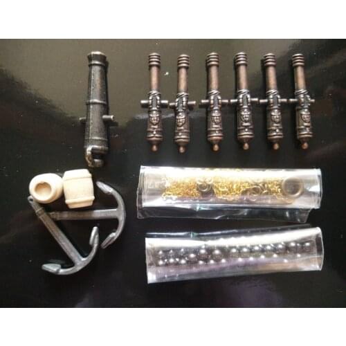 HALCON Ship models parts Vintage cannons & anchors & other metal Upgraded accessories kits (Don't include ship model )