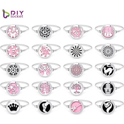 Surgical Grade Stainless Steel 30mm Aromatherapy Diffuser Bracelets Locket Wholesale Jewelry AD161-180-Z01