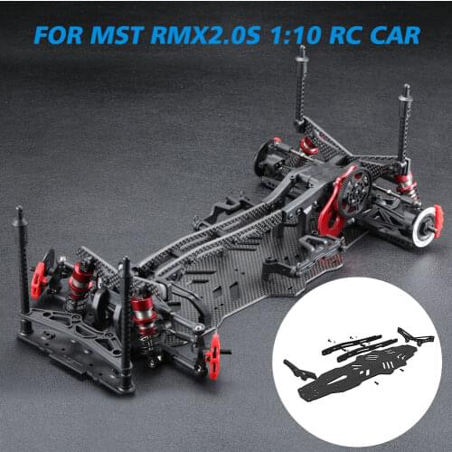 1:10 RC Car Upgrade Kit Drift Easy Install Off Road Chassis DIY Suspension Frame Carbon Fiber Toy Styling Racing For MST RMX2.0S