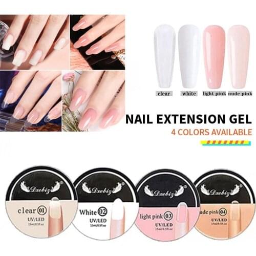 Manicure Crystal Gel Nail Builder Soak Off Uv Quick Extension Diy Art Glue New Finger Extension Nail Crystal Gel For Nails